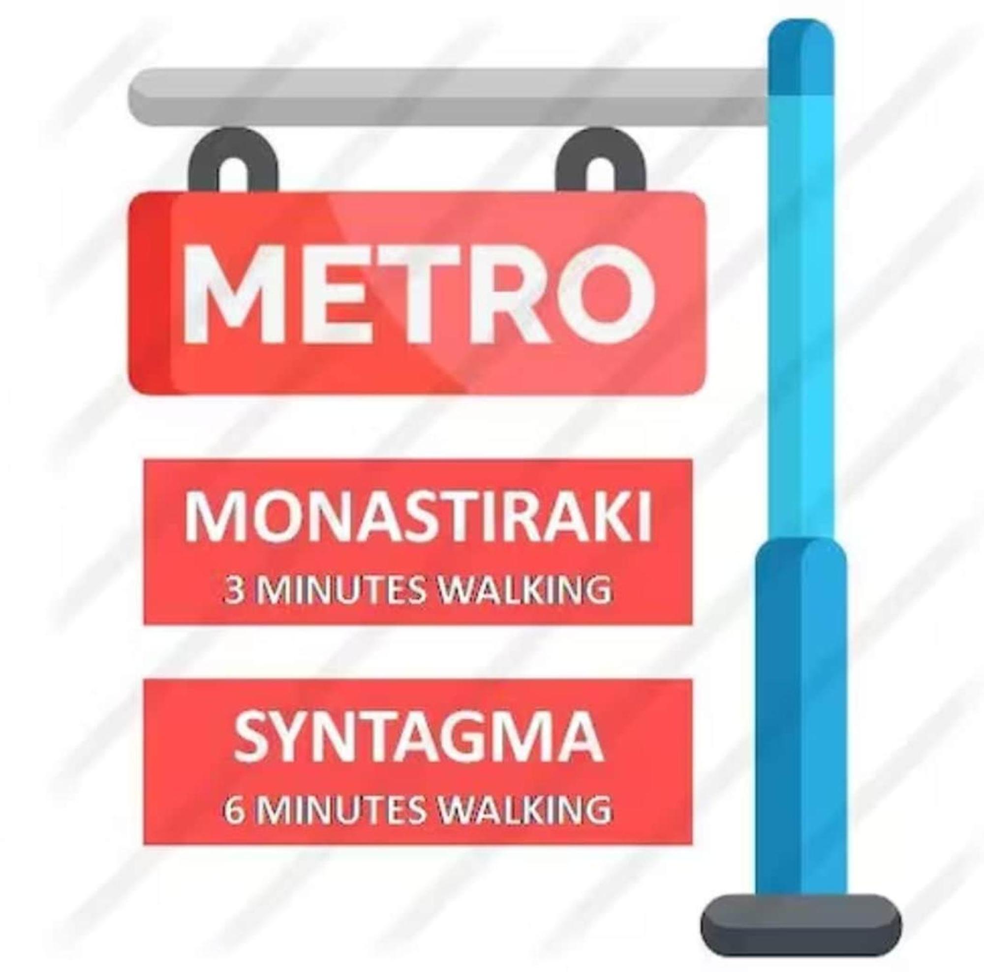 Milos 513 Plaka - Monastiraki By Superhost Hub Athena Bagian luar foto