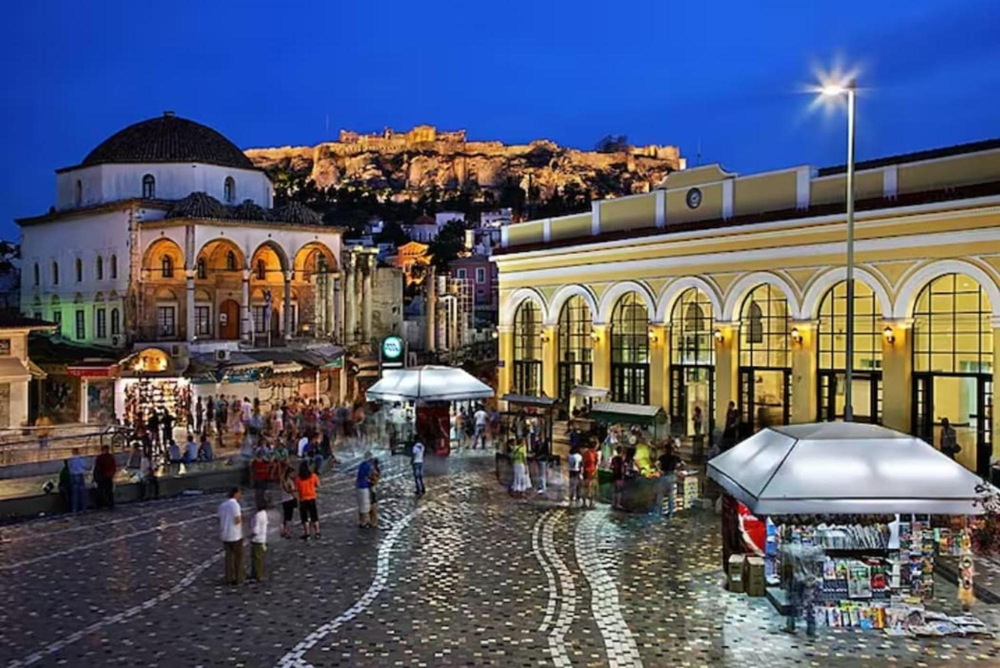 Milos 513 Plaka - Monastiraki By Superhost Hub Athena Bagian luar foto